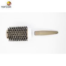 Cepillo redondo, Nano Thermal Ceramic &amp; Ionic Tech, Cepillo para cabello, Barril redondo con cerdas de jabalí, Mejora la textura del cabello Dryin